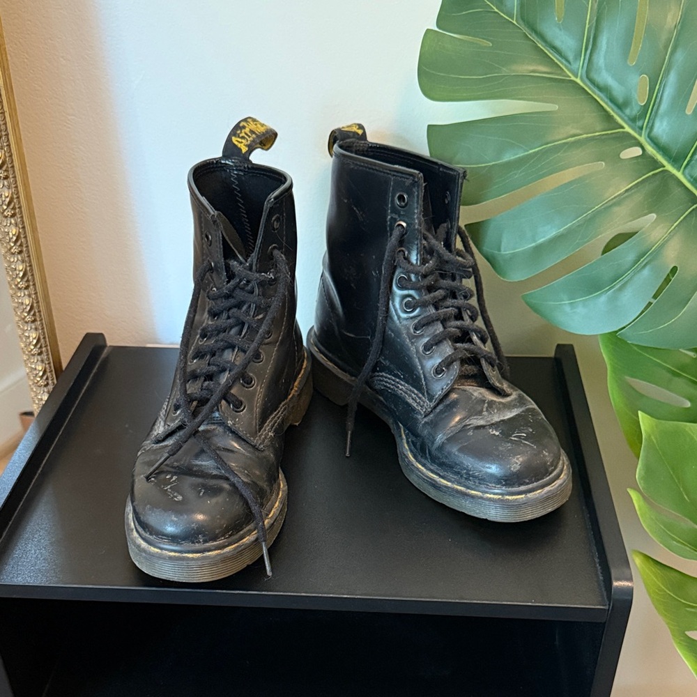 Dr. Martens Black Lace-Up Boots